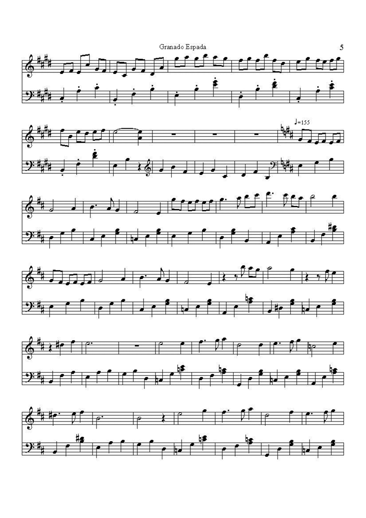 Granada Espada - Granada Espada Main Theme钢琴曲谱（图5）