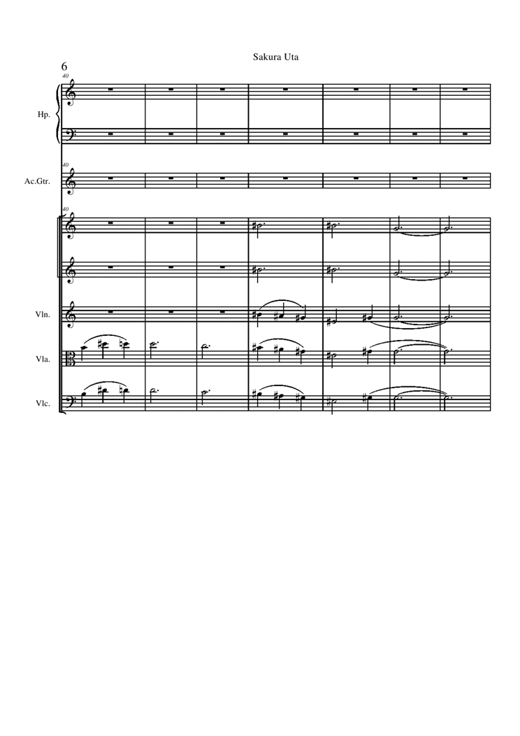 Sakura Uta钢琴曲谱（图6）