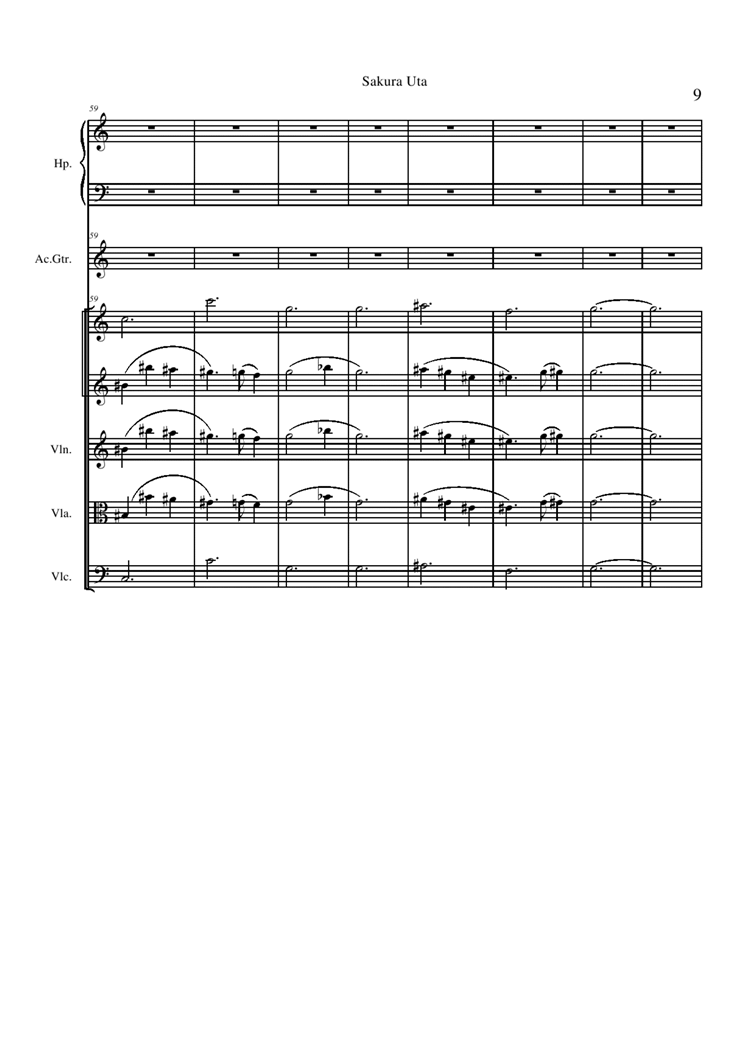 Sakura Uta钢琴曲谱（图9）
