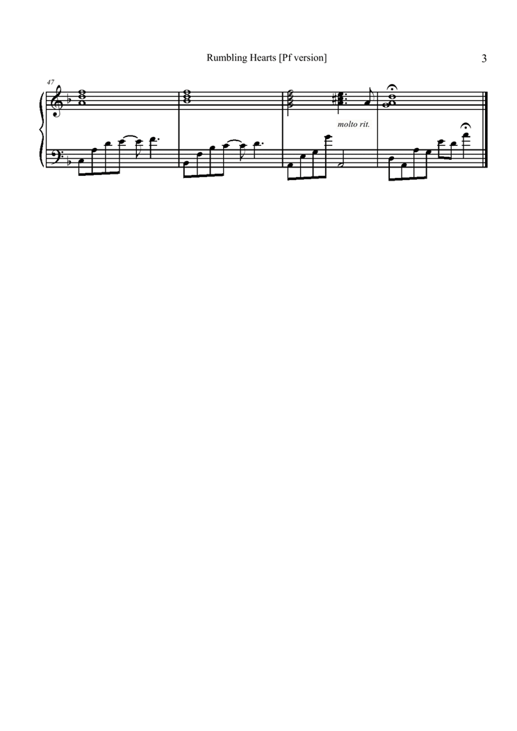 Rumbling Hearts钢琴曲谱（图3）