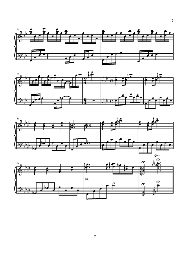 Eearrest Accoustic piano version钢琴曲谱（图7）