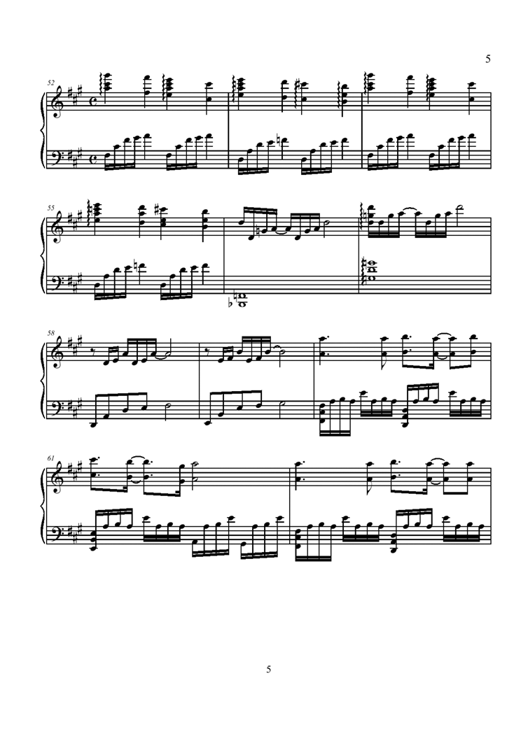 Eearrest Accoustic piano version钢琴曲谱（图5）
