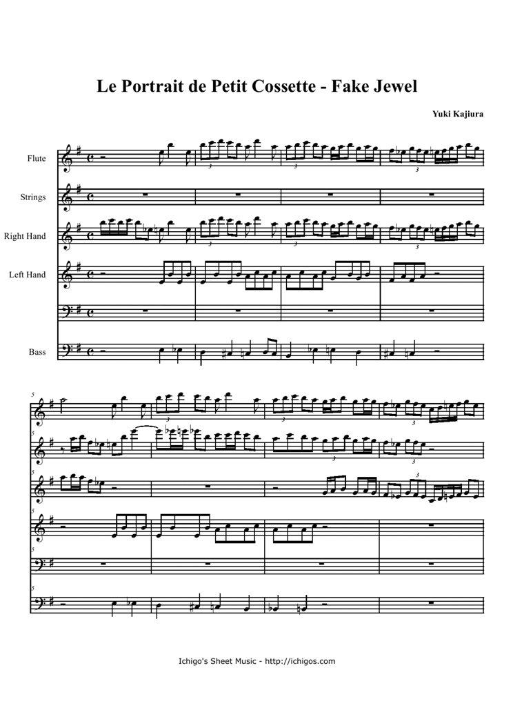 Fake Jewel钢琴曲谱（图1）