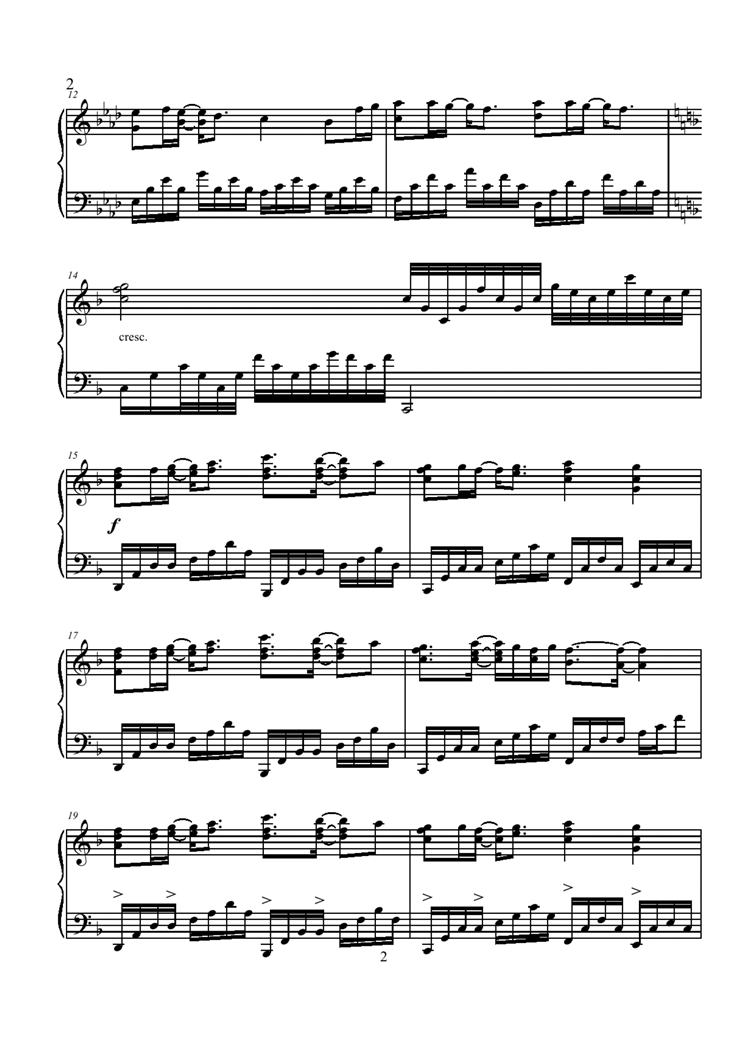 Every Heart  piano钢琴曲谱（图2）