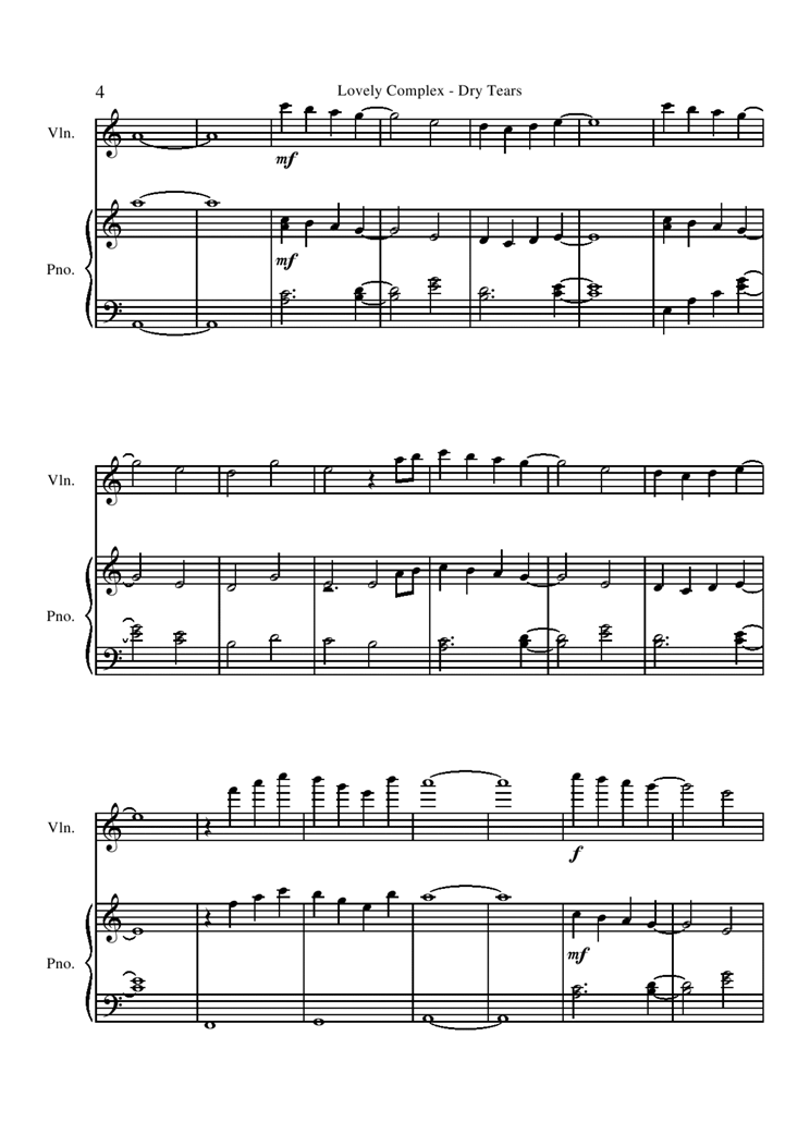 Dry Tears钢琴曲谱（图4）