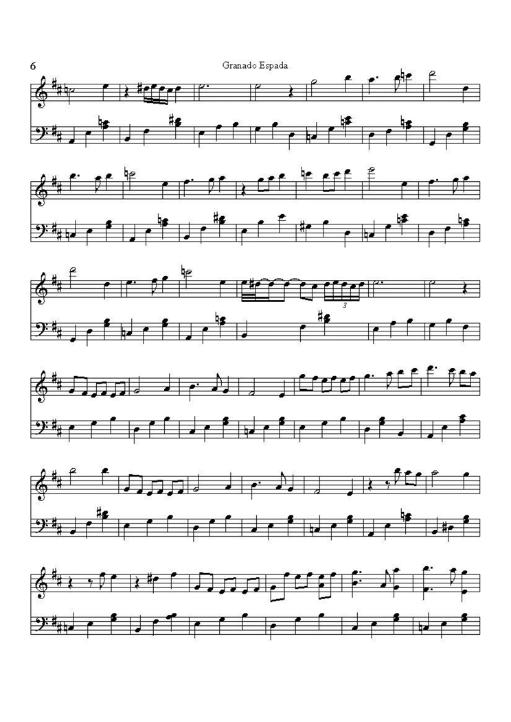Granada Espada - Granada Espada Main Theme钢琴曲谱（图6）