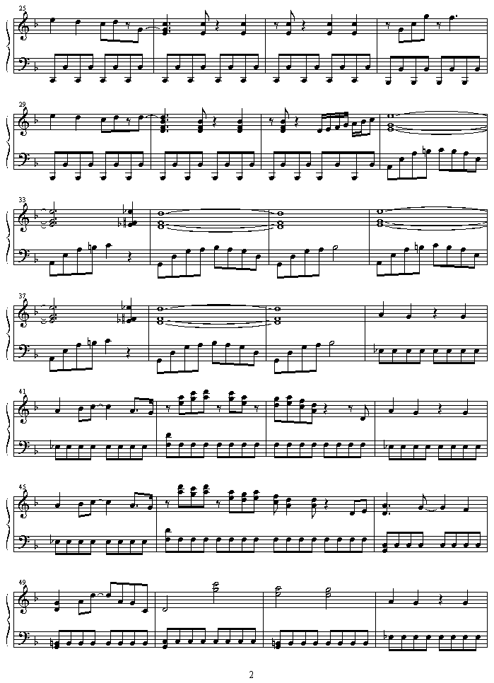 meve钢琴曲谱（图2）