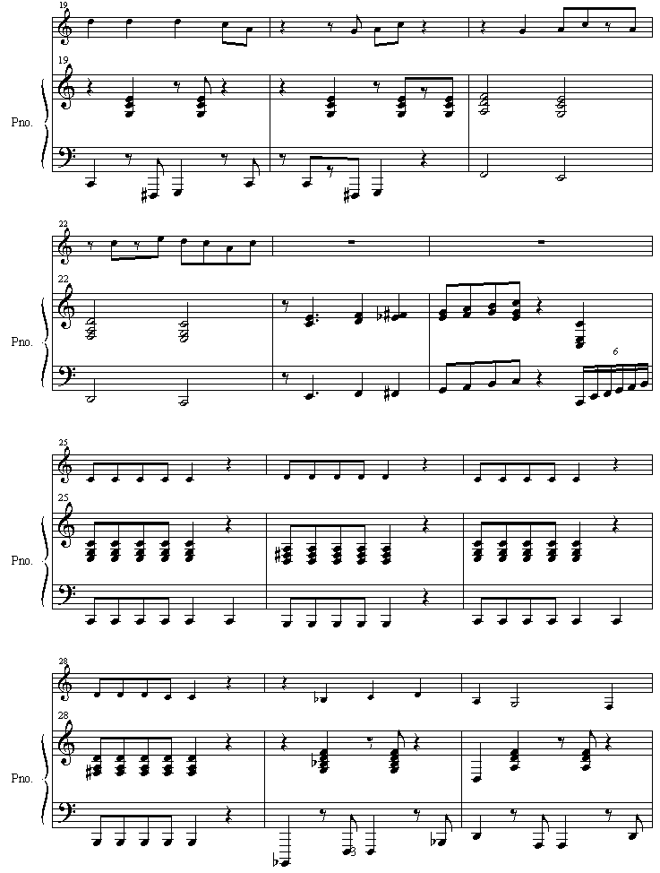chooshininotteorimashita钢琴曲谱（图4）