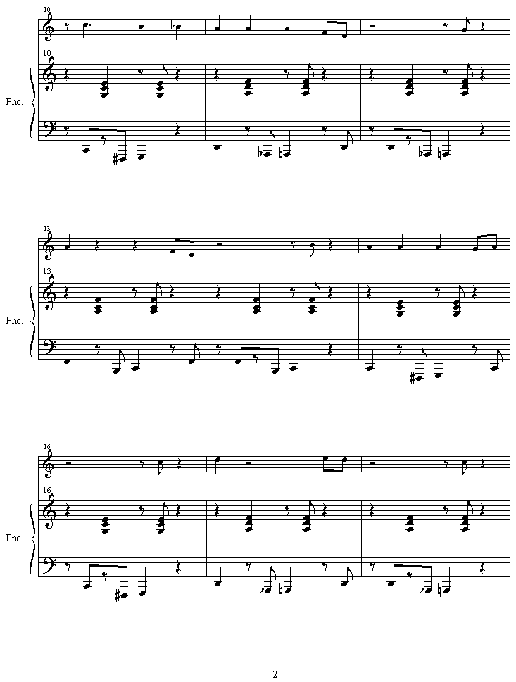 chooshininotteorimashita钢琴曲谱（图2）