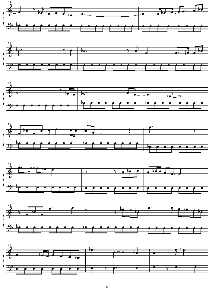 egao ni nitai钢琴曲谱（图4）