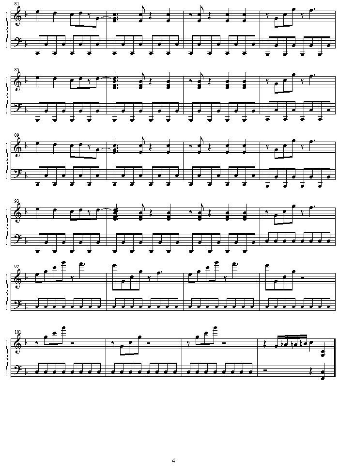 meve钢琴曲谱（图4）