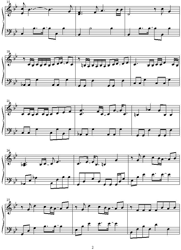 hikari钢琴曲谱（图2）