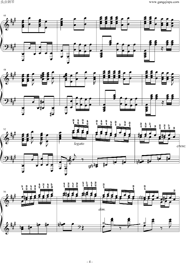 瓦洛多斯土耳其-爵士版钢琴曲谱（图4）