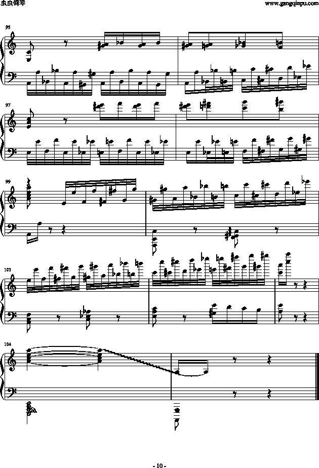 野蜂飞舞钢琴曲谱（图10）