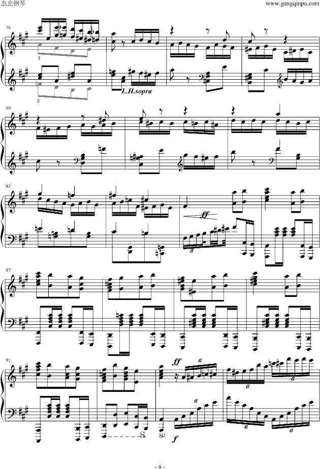 瓦洛多斯土耳其-爵士版钢琴曲谱（图6）