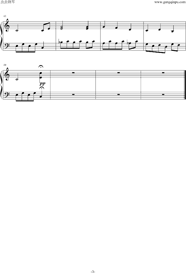 告别钢琴钢琴曲谱（图3）