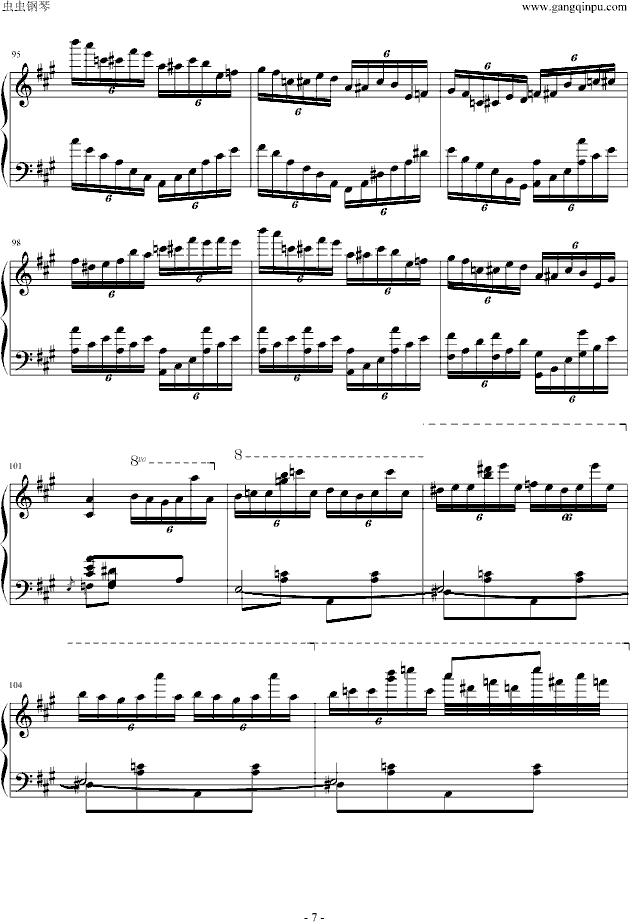 瓦洛多斯土耳其-爵士版钢琴曲谱（图7）