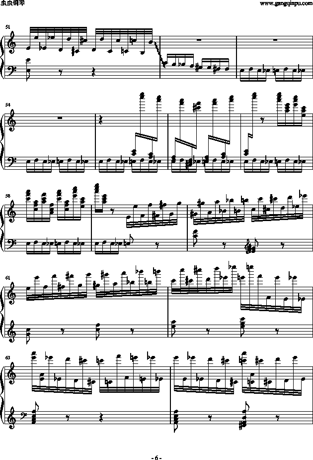 野蜂飞舞钢琴曲谱（图6）