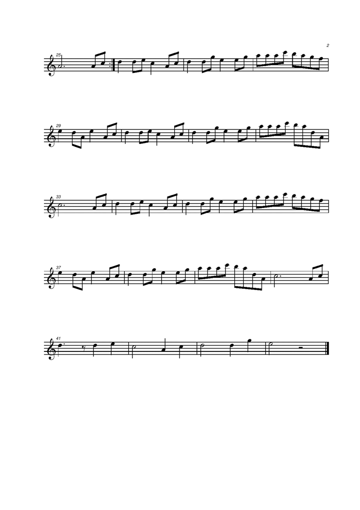 Kaze no Toori Michi钢琴曲谱（图2）