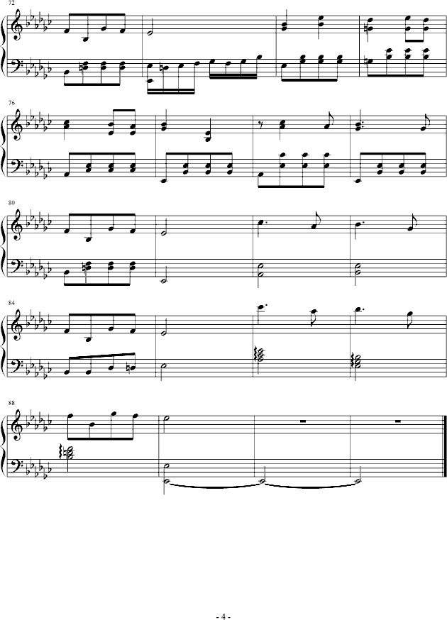 喀秋莎钢琴曲谱（图4）
