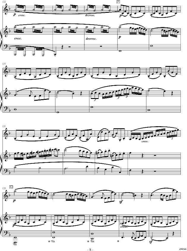 贝多芬-beethoven  春天奏鸣曲钢琴曲谱（图8）