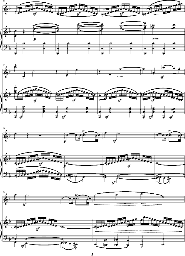 贝多芬-beethoven  春天奏鸣曲钢琴曲谱（图5）