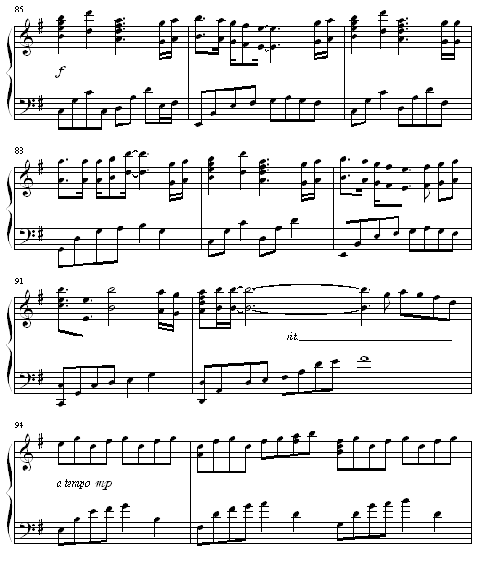 棋魂特别版钢琴曲谱（图8）