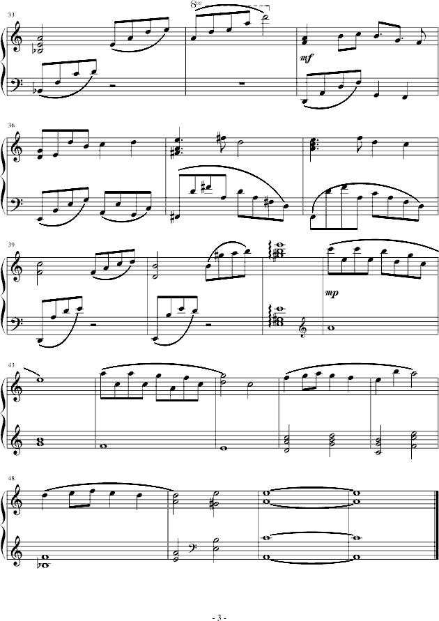 Falcom  英雄传说空之轨迹 the 3rd BGM-(ED6568)钢琴曲谱（图3）