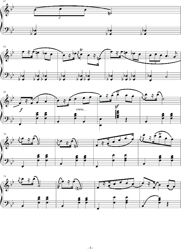 玛祖卡 op.7 no.1钢琴曲谱（图4）