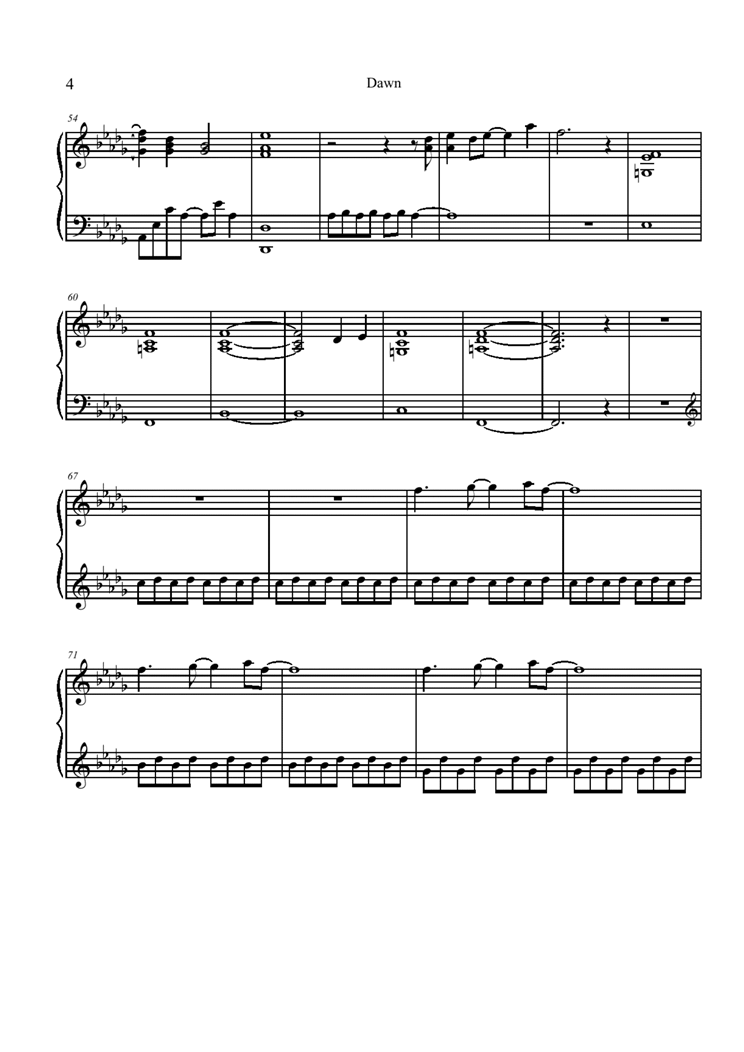 Dawn钢琴曲谱（图7）