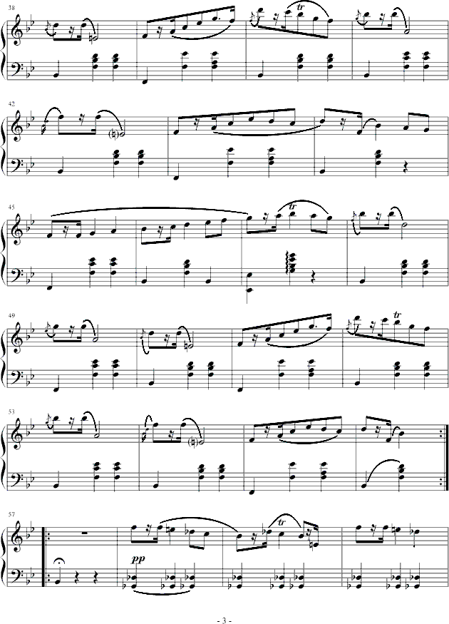 玛祖卡 op.7 no.1钢琴曲谱（图3）