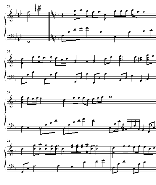 棋魂特别版钢琴曲谱（图2）
