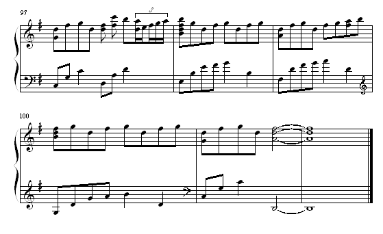 棋魂特别版钢琴曲谱（图9）