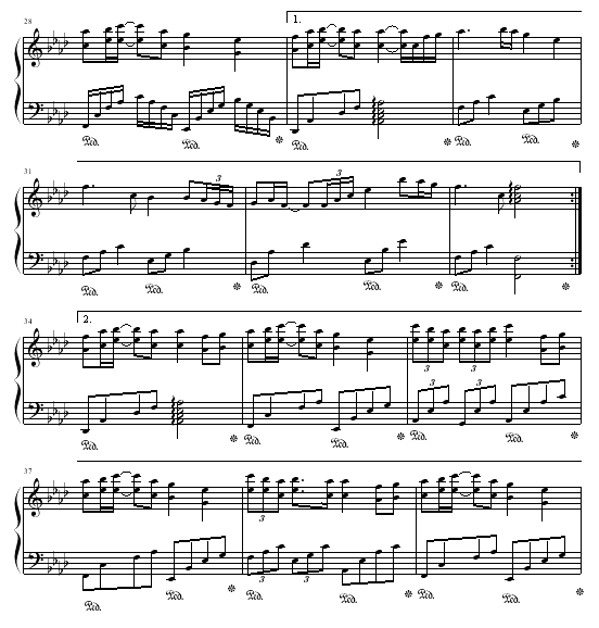 神话 (成龙,金喜善)钢琴曲谱（图3）