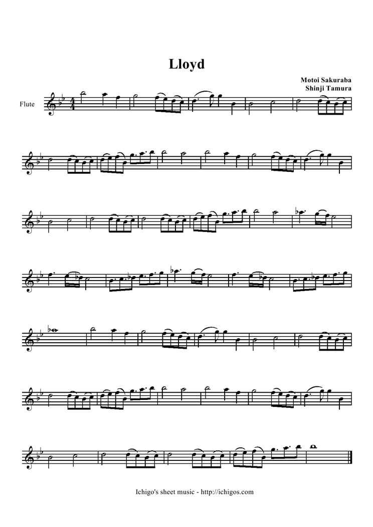 Lloyd钢琴曲谱（图1）