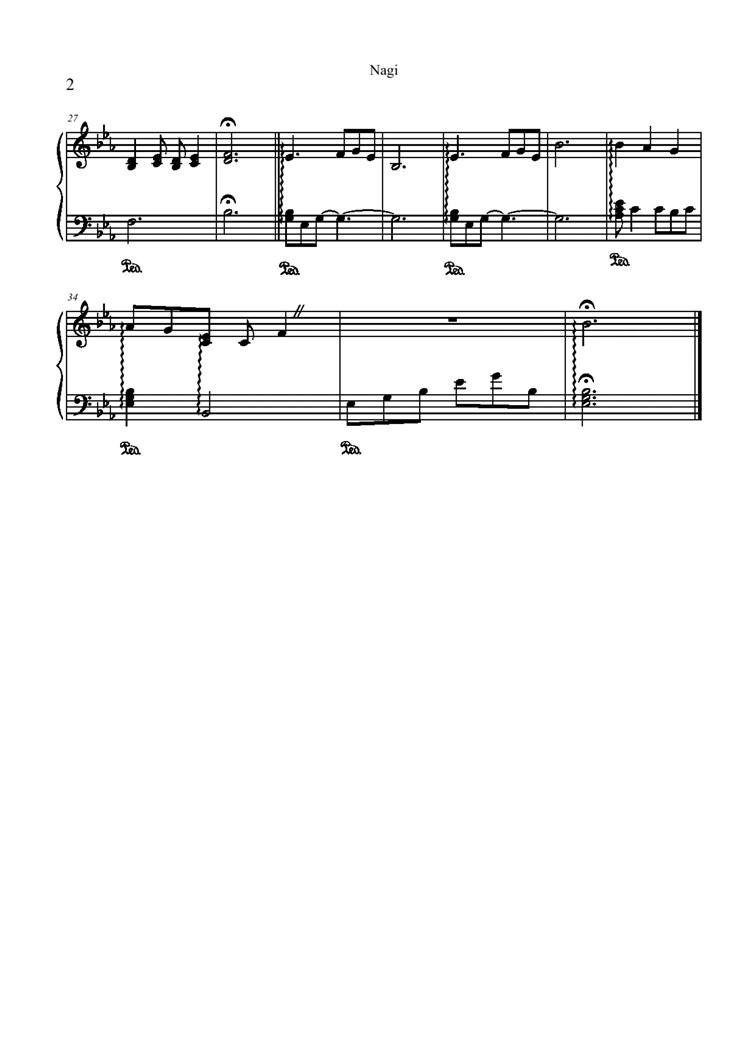 Nagi钢琴曲谱（图2）