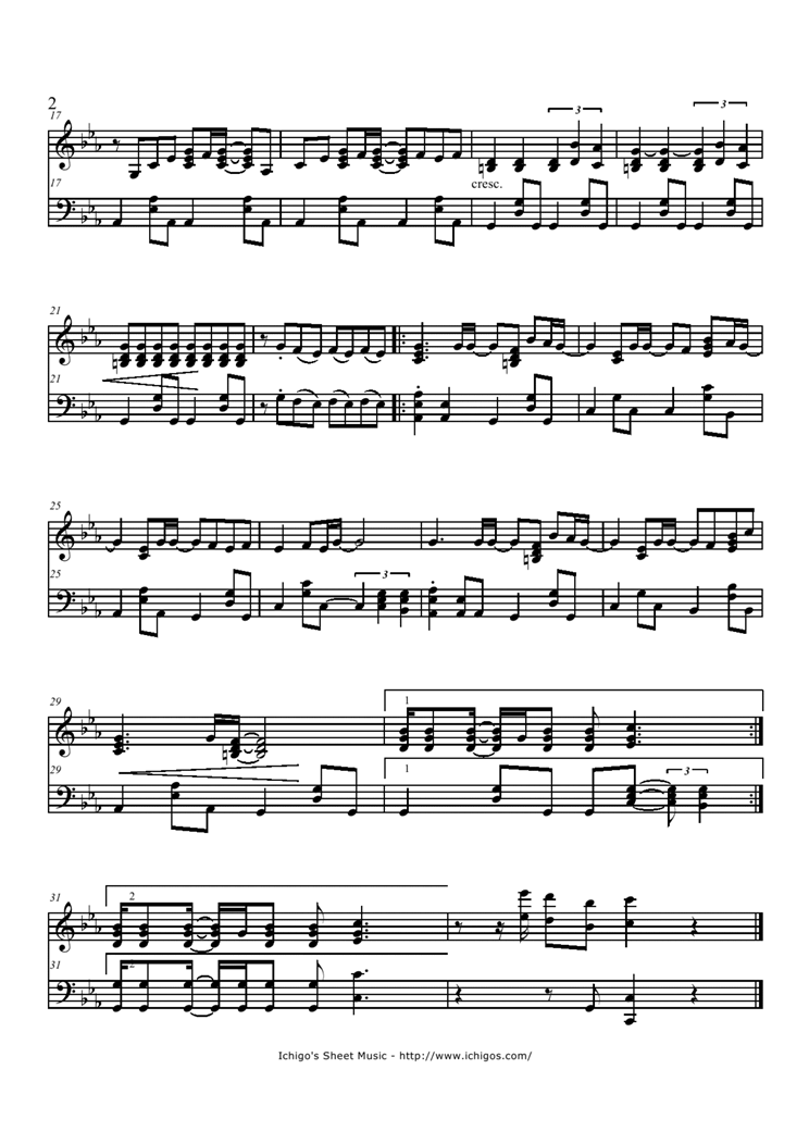 OMOKAGE钢琴曲谱（图2）