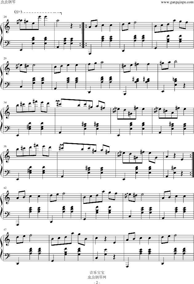 肖邦-圆舞曲钢琴曲谱（图2）