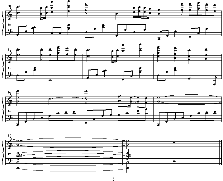hikarisasu_niwa钢琴曲谱（图3）