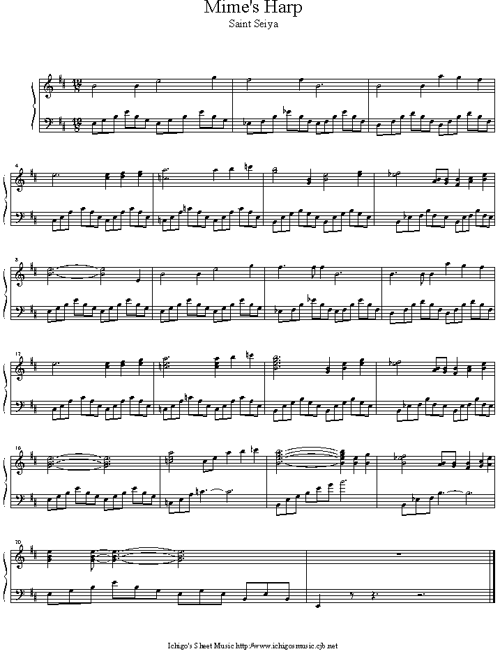 mime_s_harp钢琴曲谱（图1）