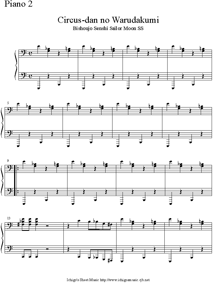 circus_dan_no_warudakumi(简易)钢琴曲谱（图1）