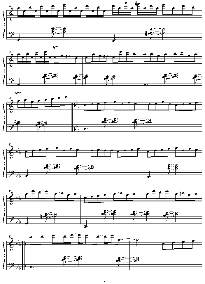 utenaberadonna_s_trap钢琴曲谱（图3）