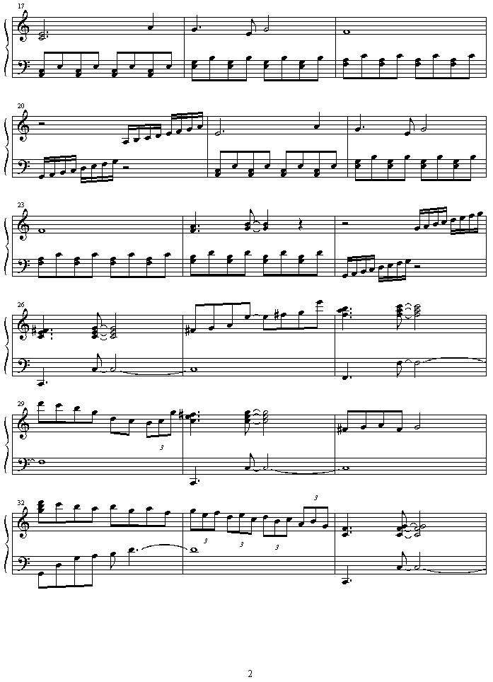 kamiya_kaoru钢琴曲谱（图2）