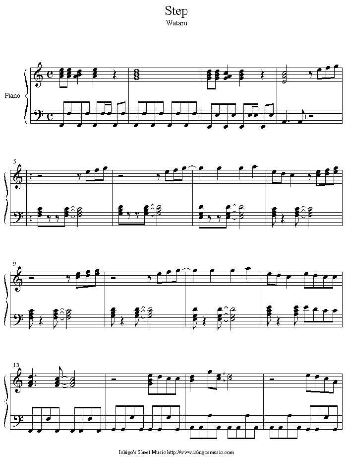 step钢琴曲谱（图1）