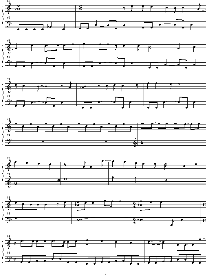 eden钢琴曲谱（图4）