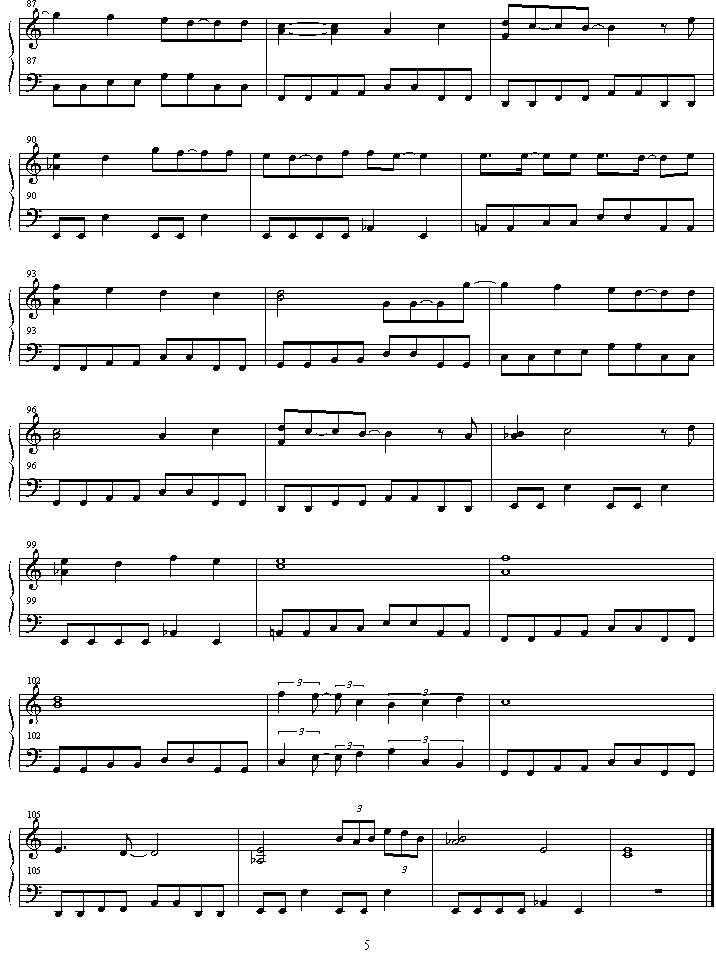 eden钢琴曲谱（图5）