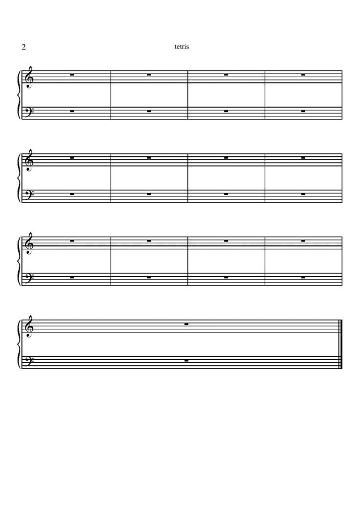 Tetris钢琴曲谱（图2）