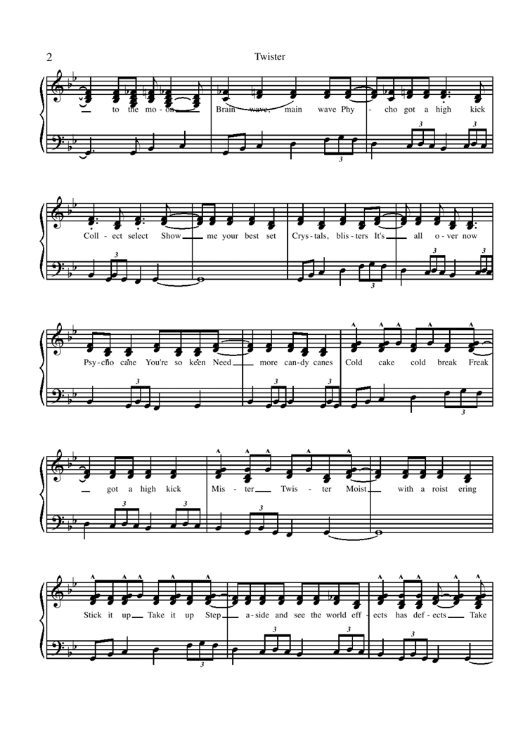 Twister钢琴曲谱（图2）