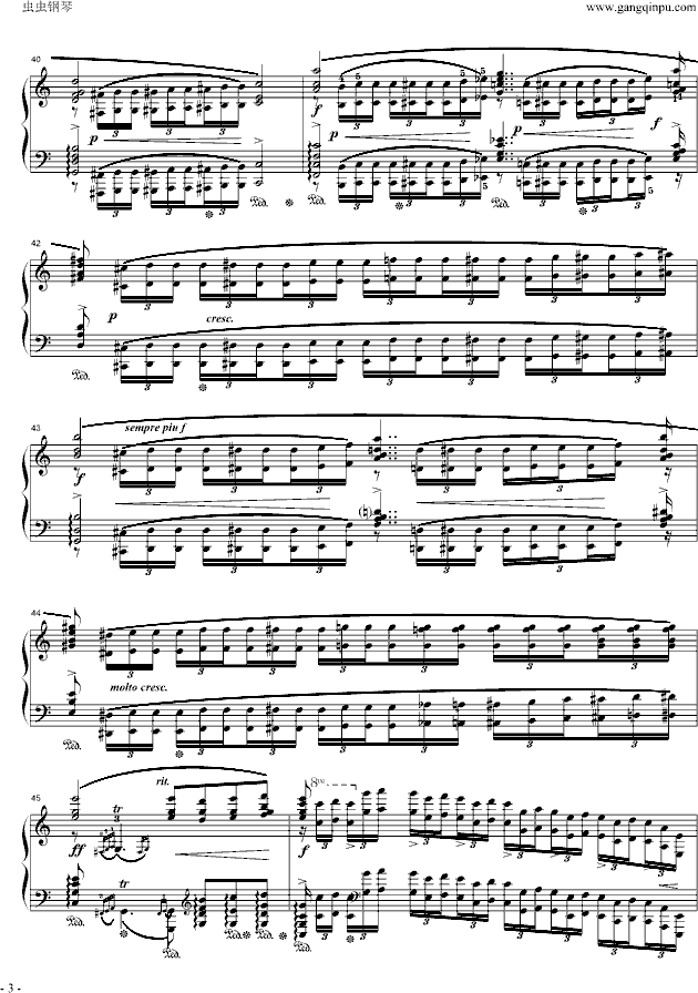 肖邦c小调夜曲 Op.48 No.1钢琴曲谱（图3）