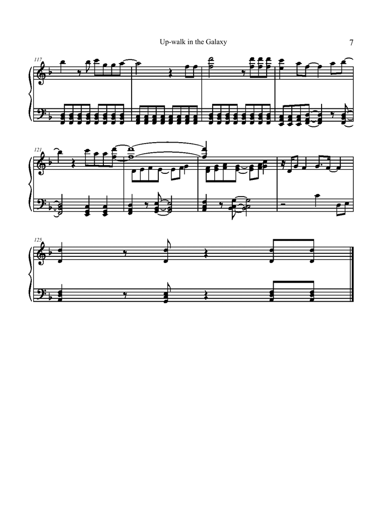 Up-walk in the Galaxy钢琴曲谱（图7）